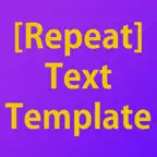 Repeat Text Template iOS Icon
