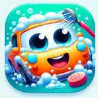 Cars and vehicle washing game iOS Icon