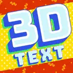 3D Font Art Animation Maker iOS Icon