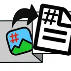 Extract Hashtag iOS Icon