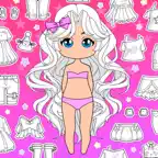 Chibi Doll Coloring & Dress Up iOS Icon