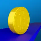 Crypto Rush 3D Coin Roll Race iOS Icon