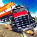 Semi Truck Crash Beam Drive iOS Icon