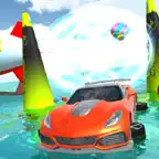 Floating Car - Water Races iOS Icon
