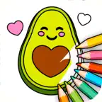 Kawaii coloring: Paint & Color iOS Icon
