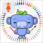 Сoloring pages for girls iOS Icon