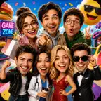 Funny face videos group dance iOS Icon