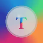 文字壁纸-渐变色图片加文字制作高清墙纸小工具 iOS Icon
