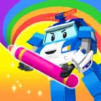 Poli Coloring & Games iOS Icon