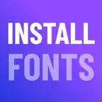 Fonts - Find, install any font icon