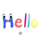 animated words of greetings iOS Icon