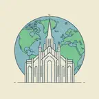 LDS Temples - Dot the Earth Icon