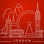 London Travel Guide with Map iOS Icon
