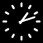 Black Clock iOS Icon