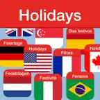 Holidays with country flags iOS Icon