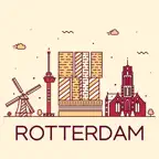 Rotterdam Travel Guide . iOS Icon
