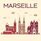 Marseille Travel Guide Offline Icon