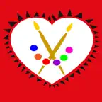 A Valentine's Day Coloring App iOS Icon