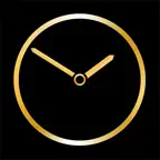 Gold Luxury Clock iOS Icon