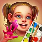 Brush and Smudge - coloring book iOS Icon