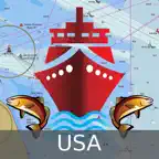 Marine Navigation-USA Lake Map iOS Icon