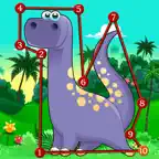 Dinosaur Dots Connect for kids iOS Icon