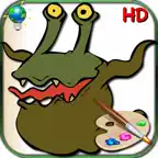 The monsters coloring book iOS Icon