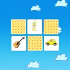 Čeština s Bílou paní: Pexeso iOS Icon