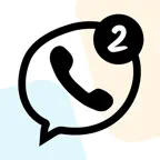 Text ON: Call Now Second Phone iOS Icon