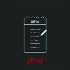 Pro MiNo - Minimal Notepad iOS Icon