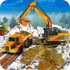 Heavy Excavator Snow Plow Sim iOS Icon