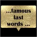 famous last words stickers iOS Icon