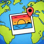 Photo Map Finder iOS Icon