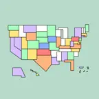 USA States - Map Tracker iOS Icon