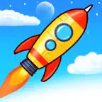 Rocket games space ship launch iOS Icon