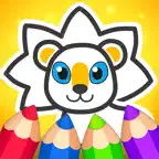 Animal coloring book for color iOS Icon