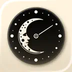 aluni · moon clock icon