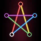 Neon Line Game: One Touch iOS Icon