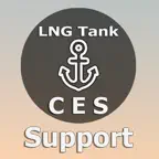 LNG tanker. Support Deck CES icon