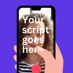 Teleprompter for Video+ iOS Icon
