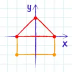 Cartesian graph coordinates iOS Icon