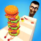 Burger Stack Runner Game iOS Icon
