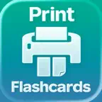 Print Flashcards: Double Sided iOS Icon