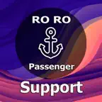 RORO passenger. Support CES iOS Icon