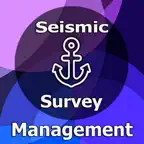 Seismic Survey. Management CES iOS Icon