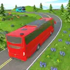 #1 bus driving sim games pro + iOS Icon