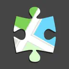 Jigsaw Map iOS Icon