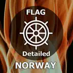 Flag. Norway Detailed. CES iOS Icon