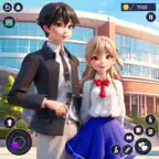 Sakura High School Anime Girl iOS Icon