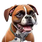 Boxer Cute Stickers iOS Icon
